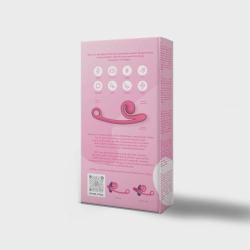 Snail Vibe Curve Duo Vibrator - Pink slika 6