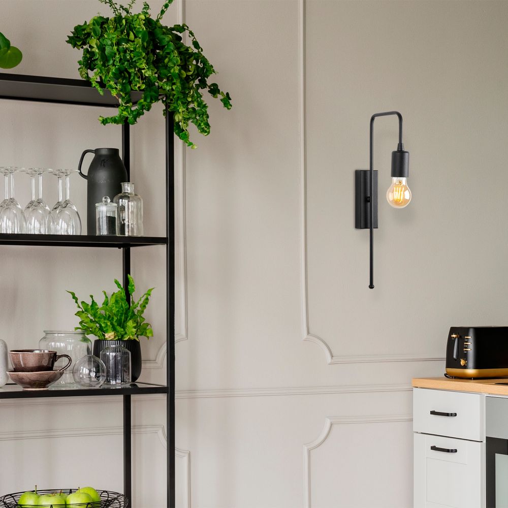 Mum - Crna Zidna Lampa 3502 slika 1