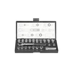 Makita - 21 dijelni set nasadnih ključeva 1/4", 3/8", 10-19 mm B-65604