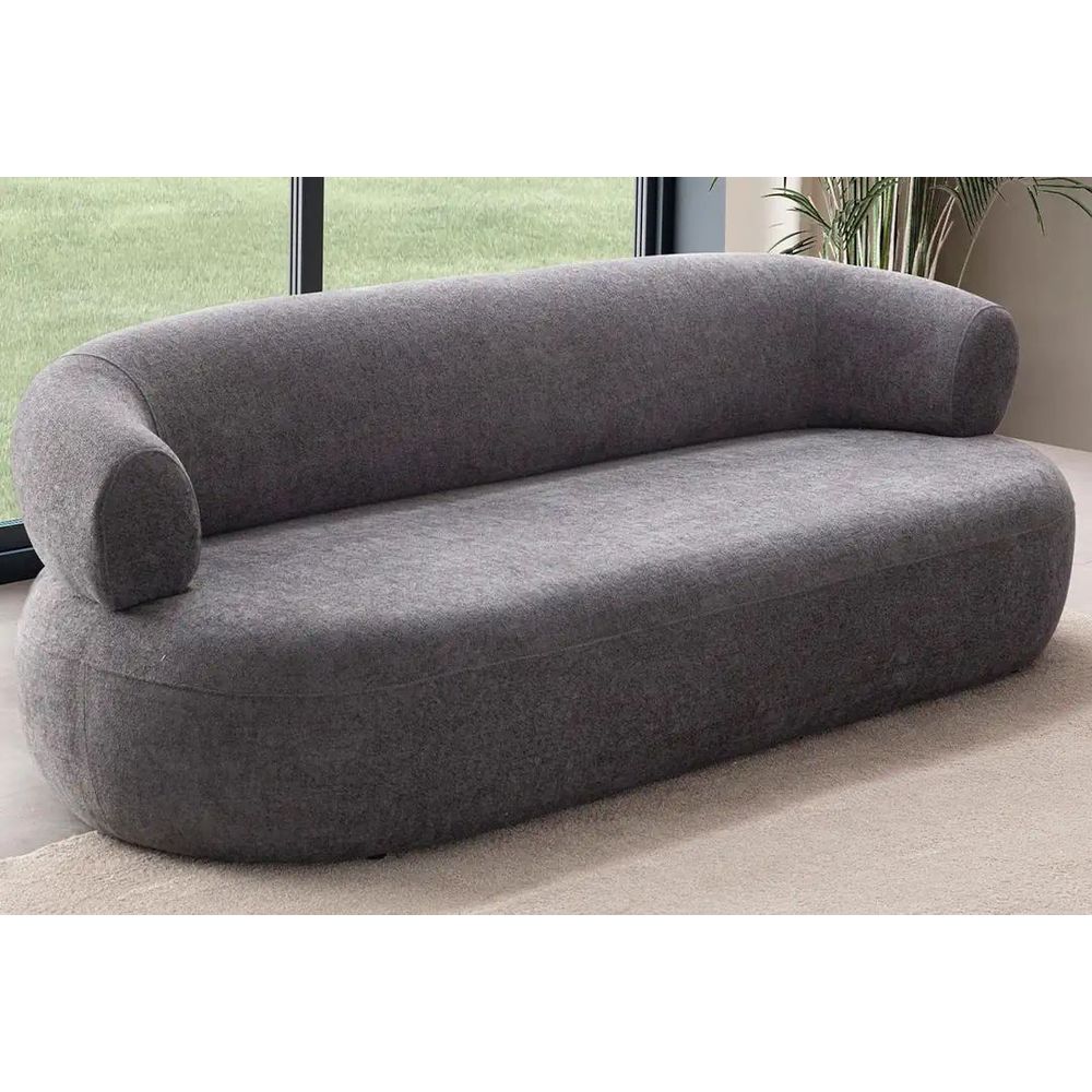 Sofa za tri osobe Roma - tamno siva slika 2