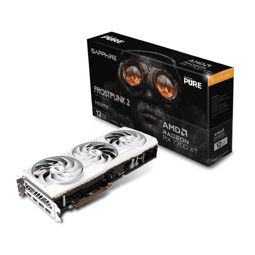 SAPPHIRE AMD Radeon PURE RX 7700 XT 12GB 192bit Frostpunk 2 Edition 12GB (11335-08-50G) bela grafička karta slika 1