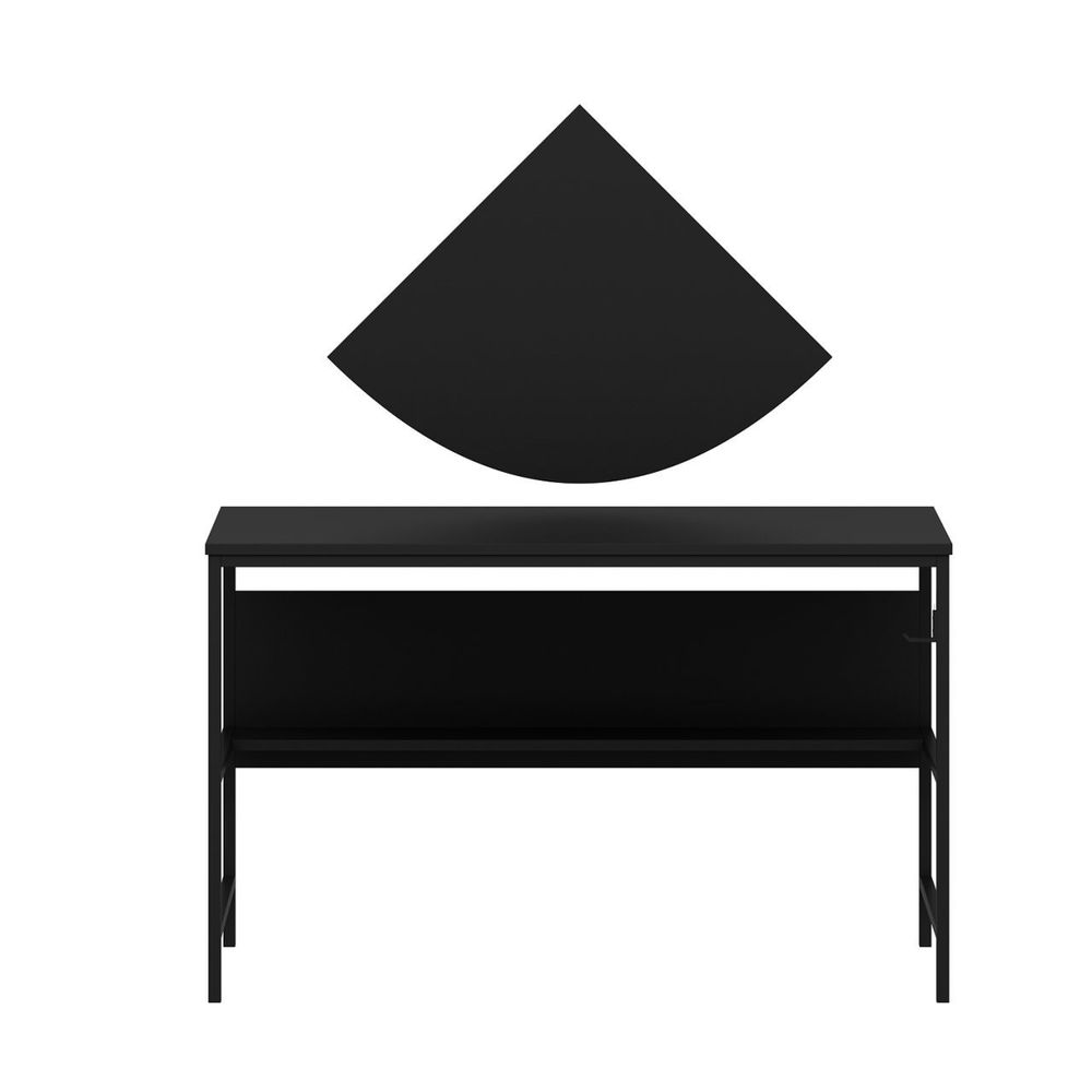 Greta Matte 7041 - Crni Radni Sto slika 6