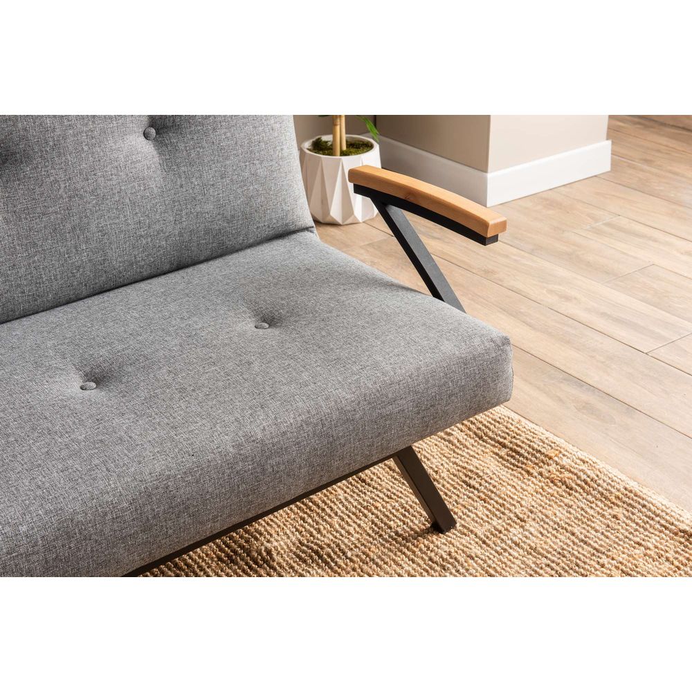 Sofa na razvlačenje Zven - svijetlo siva boja slika 4