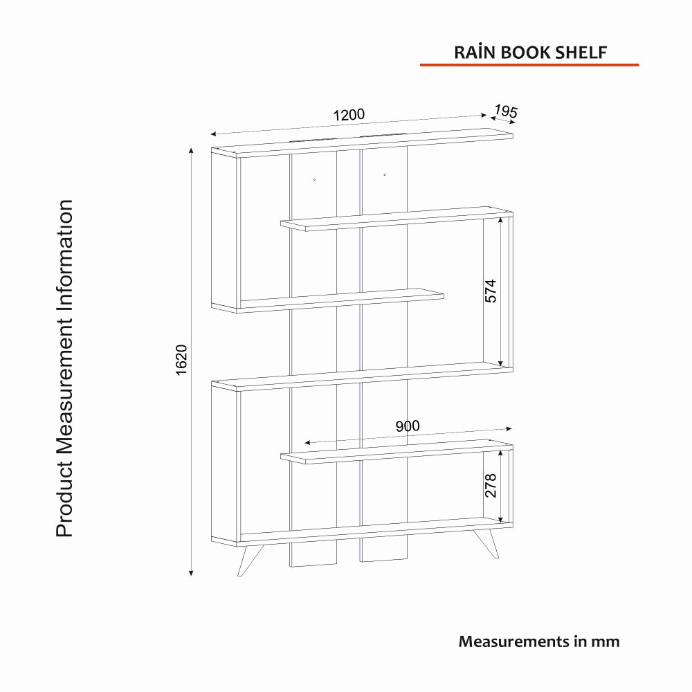 Rain - White, Walnut White
Walnut Bookshelf slika 7