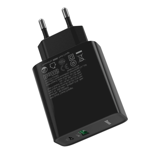 Baseus Speed ​​​​PPS VOOC TZCCFS-H01 AC punjač USB / USB-C / 4.5A / QC 4.0 / PD 3.0 crni slika 3