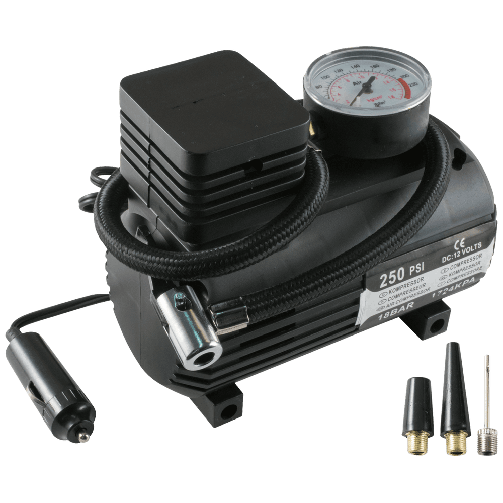 SAL Kompresor, auto, 12 V, 18 bar, 250 PSI - 90304 slika 1