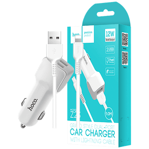 hoco. Auto punjač - Z23 Grand Style set, Lightning