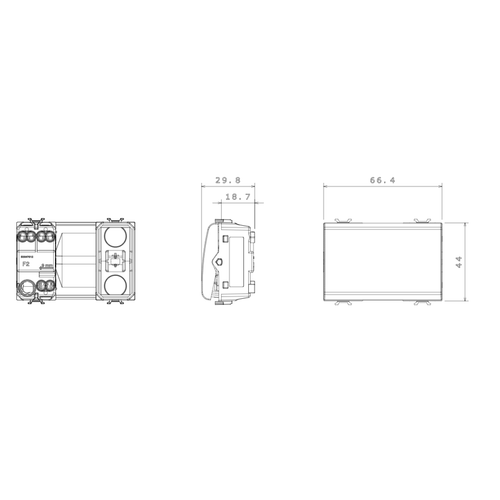 Gewiss GW12091 REVERSING SWITCH 1P 250V ac - 16AX - NEUTRAL - 1 MODULE - SATIN BLACK - CHORUSMART slika 2