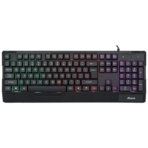 Xwave XL 01 Tastatura gejmerska sa RGB pozadinskim osvetljenjem,USA slova,crna slika 1