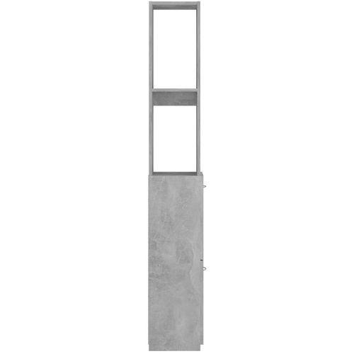 Kupaonski ormarić siva boja betona 25 x 25 x 170 cm od iverice slika 14