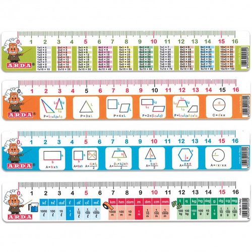 Ravnalo Arda sa formulama 16cm 28917MBAR SORTO ARTIKL slika 1