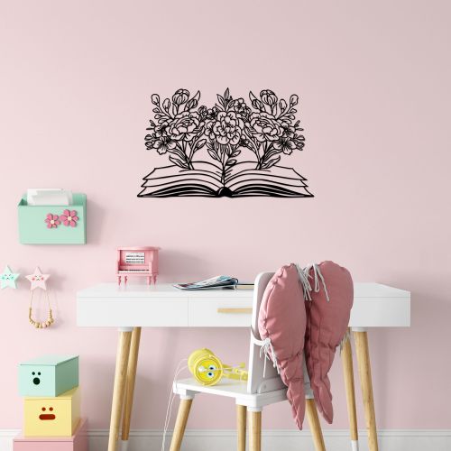 Wallity Metalna zidna dekoracija, Flower Book - 497 slika 2