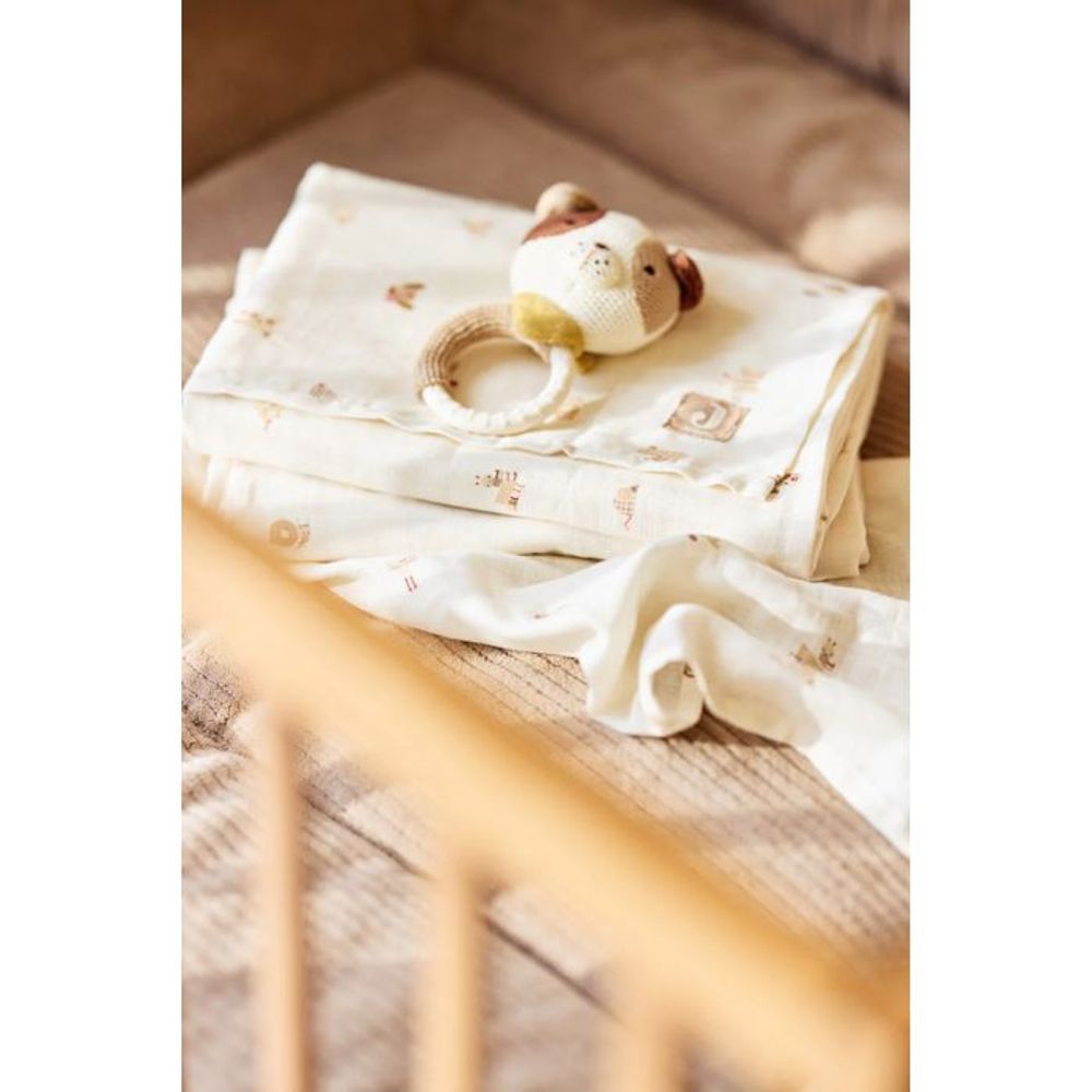 Jollein Muslin krpice Animal Friends 3kom slika 4