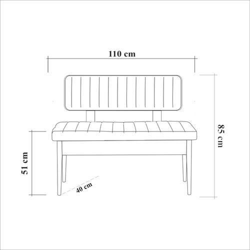 Woody Fashion Komplet za blagovaonicu, stol, stolice i klupe, Vina 0701 - Soho, White slika 8