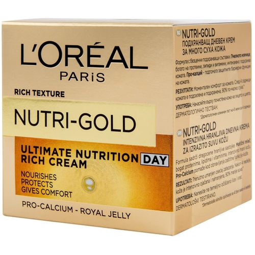 L'Oreal Paris Nutri-Gold Ultimate Nutrition Dnevna krema za izrazito suhu kožu 50 ml slika 3