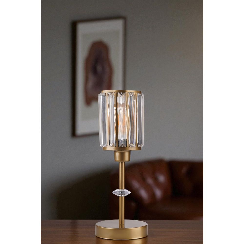 Opviq Stolna lampa 601, zlatna slika 2