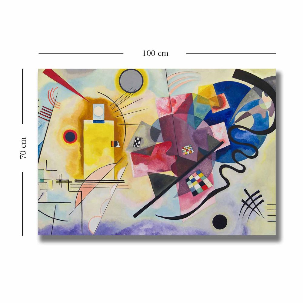 Dekorativna platnena slika 'Kandinsky Inspiracija' u više boja, 70x100 cm 70100KANDINSKY028 slika 3