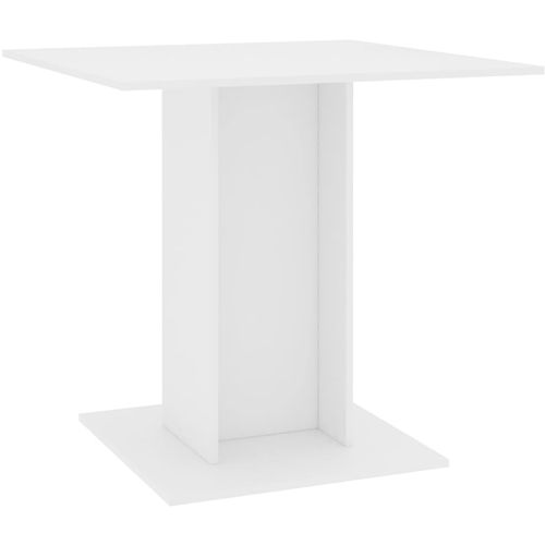 Blagovaonski stol bijeli 80 x 80 x 75 cm od iverice slika 10