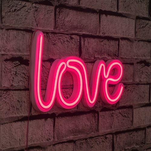 Wallity Ukrasna plastična LED rasvjeta, Love - Pink slika 9