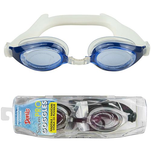 Naočale za plivanje - bijele/crne slika 3
