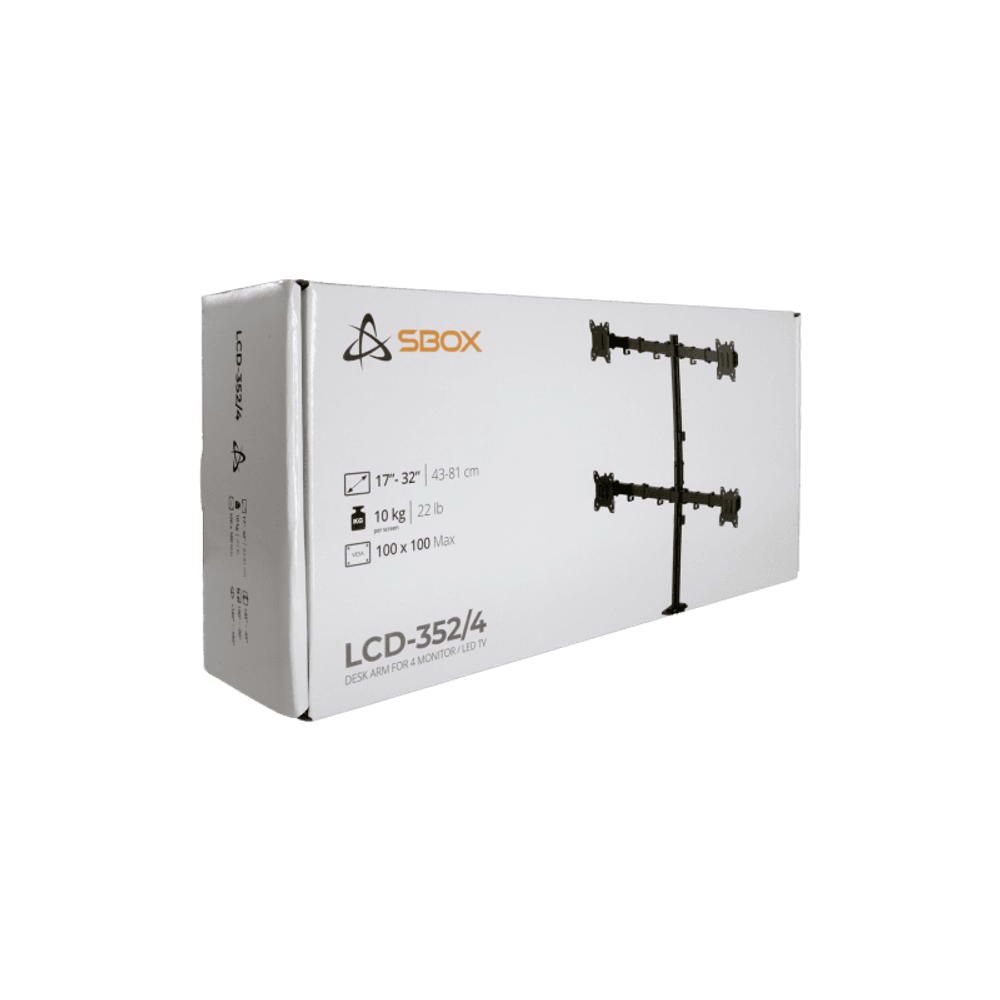 SBOX Desktop stalak LCD-352/4-3 (17-32"/4x10kg/100x100) slika 5
