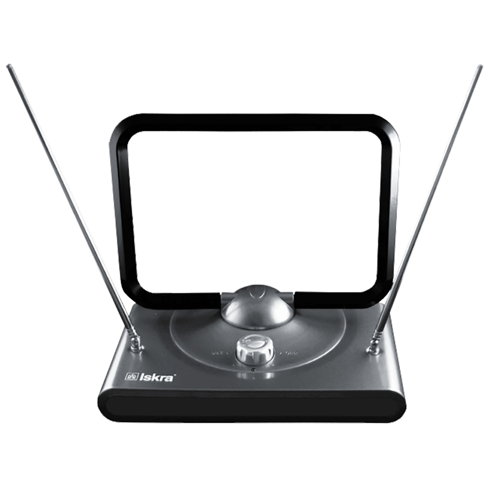 Iskra Antena sobna sa pojačalom, DVB-T/T2, UHF/VHF,crna - G2235-10 slika 1