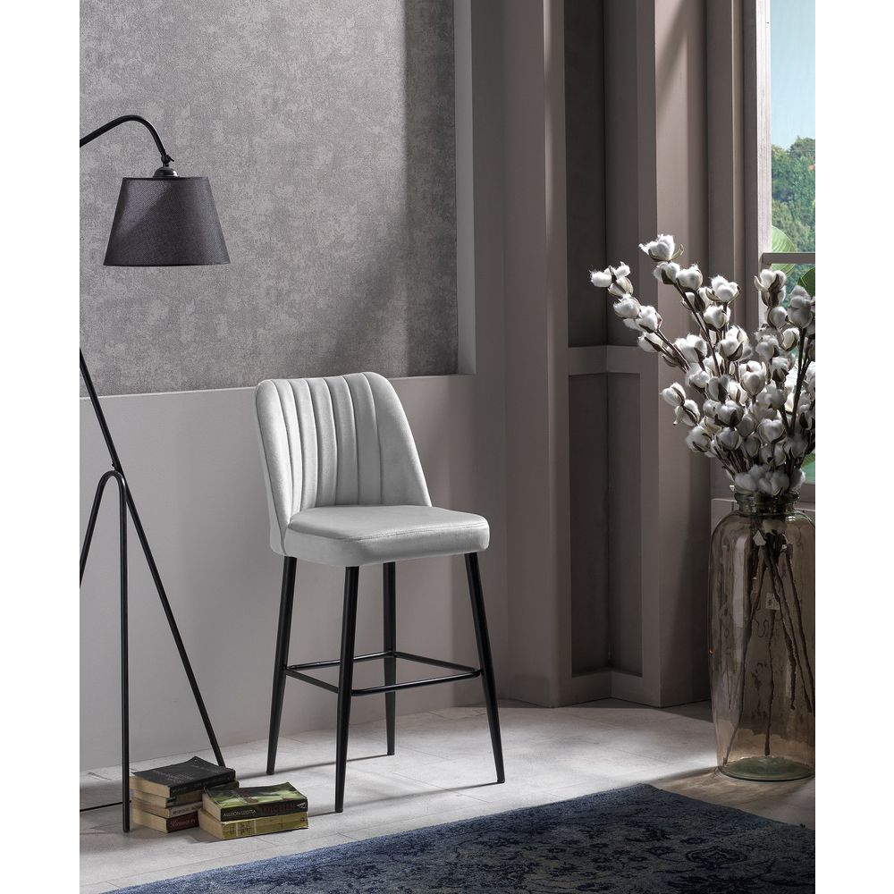 Vento - Set Barskih Stolica u Krem i Crnoj (4 Komada) slika 1
