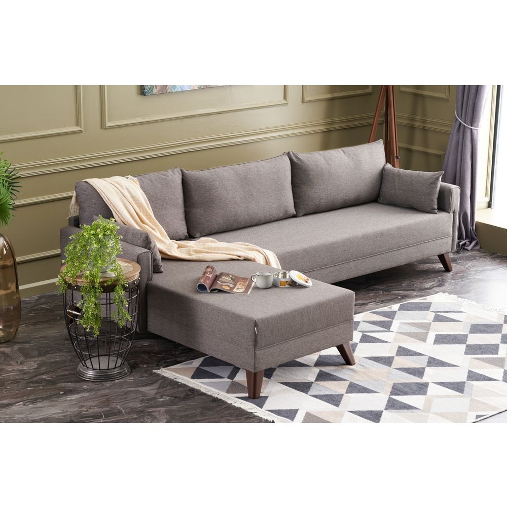 Bella Ugaona Sofa Lijeva - Smeđa slika 2