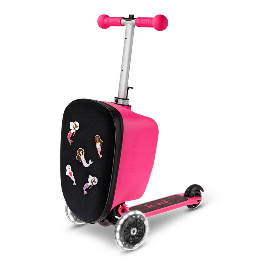 Micro Romobil sa koferom Luggage Junior Patch & Play, Pink slika 1