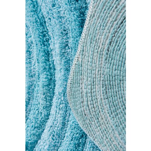 Wave - Turquoise Turquoise Acrylic Bathmat Set (2 Pieces) slika 5