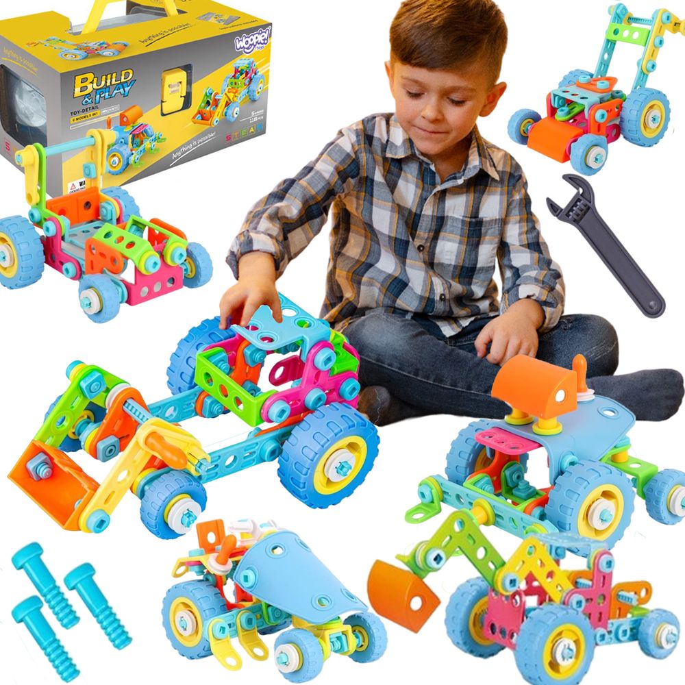 Woopie set kocki za gradnju vozila 6u1 stub slika 1