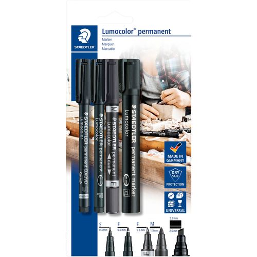 Staedtler Lumocolor 60 BK trajni marker crna vodootporno: da slika 1