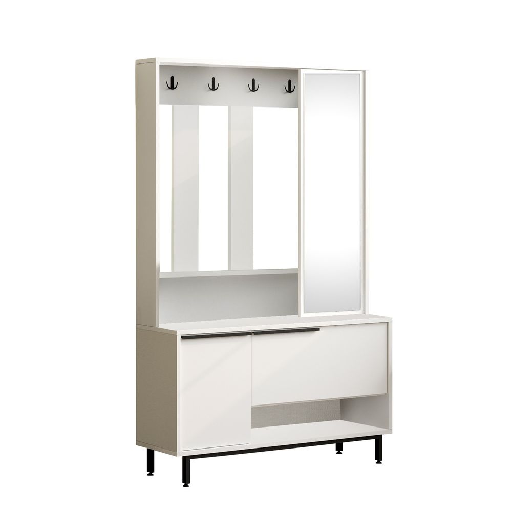 Hall Stand On11-W - Bijela Boja slika 4