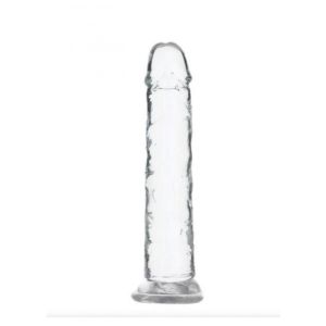 Prozirni dildo br'ez testisa, 18 cm