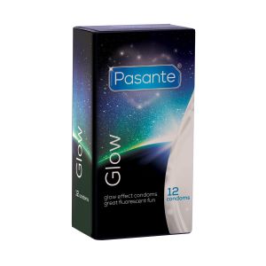 Kondomi Pasante Glow, svijetle u mraku, 12 kom