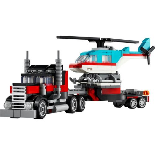 Lego Creator Flatbed Truck With Helicopter slika 3