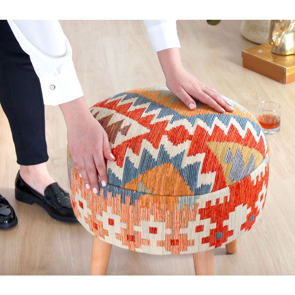 Pouffe Sefian v2 - Višenamjenski i Šaren slika 3
