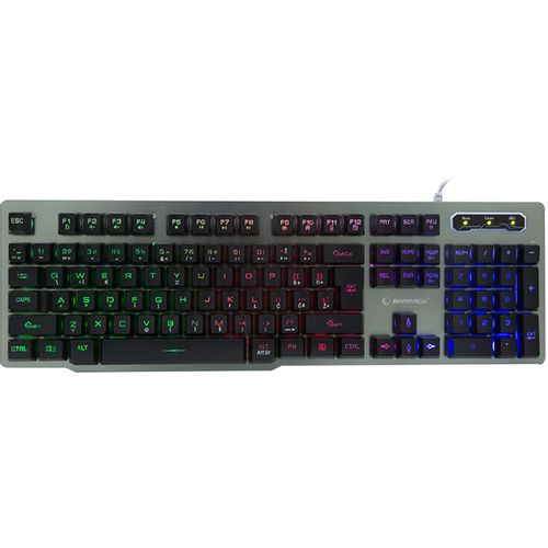 Tastatura kb-r78 sivo crna rampage - 30859 slika 1