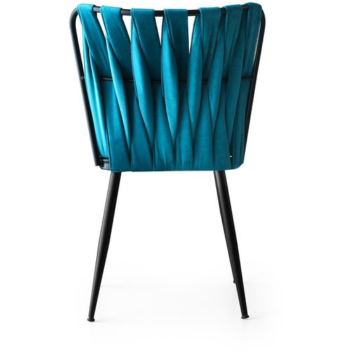 Hanah Home KuÅŸaklÄ± - 228 V4  Black
Blue Chair Set (4 Pieces) slika 4