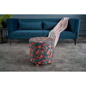 Nergis Puf Silindir Multicolor Pouffe