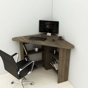 Corner - Walnut Walnut Study Desk