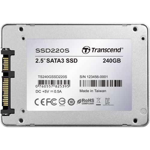 Transcend TS240GSSD220S 2.5" 240GB SSD, SATA III, TLC, 220S Series, 6.8mm slika 4