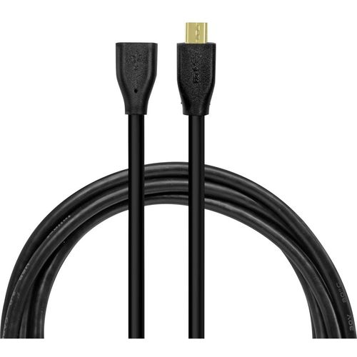 LogiLink USB kabel USB 2.0 USB-Micro-B utikač, USB-Micro-B utičnica 1.00 m crna  CU0121 slika 5