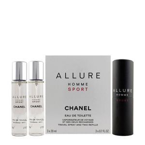 Chanel Allure Homme Sport EDT Refillable 20 ml + EDT Refill 2 x 20 ml (man)