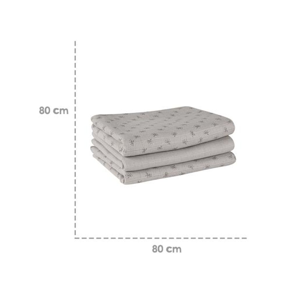 Roba Kids Muslin pelene Lil Planet 80x80 cm, 3 kom/Sive slika 6
