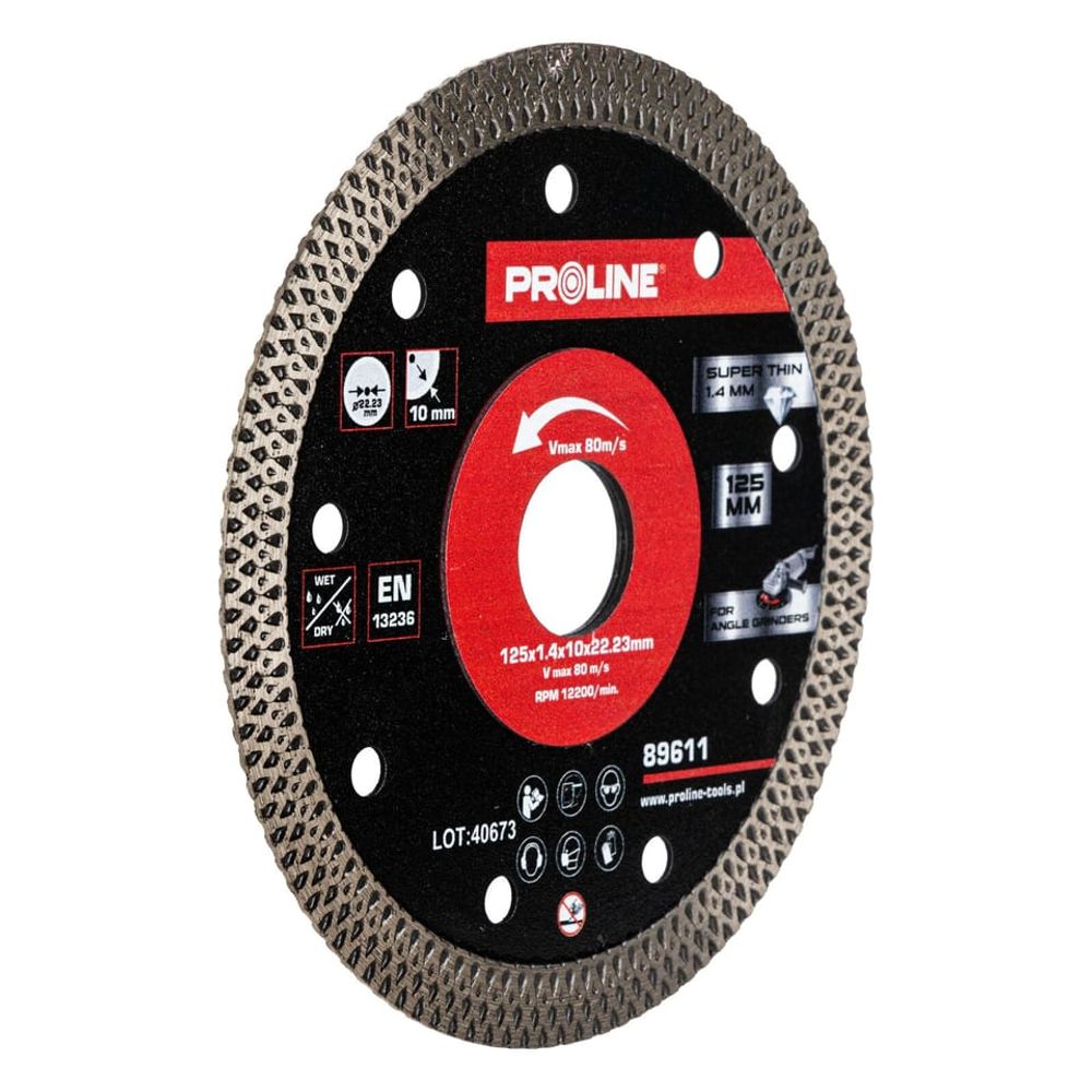 Proline Disk Dijamantni Tanak 125Mm 1,4X10X22,23Mm slika 1