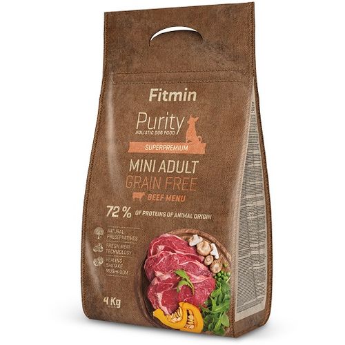 Fitmin Dog Purity Grain Free Adult Mini Govedina, hrana za pse 800g slika 1