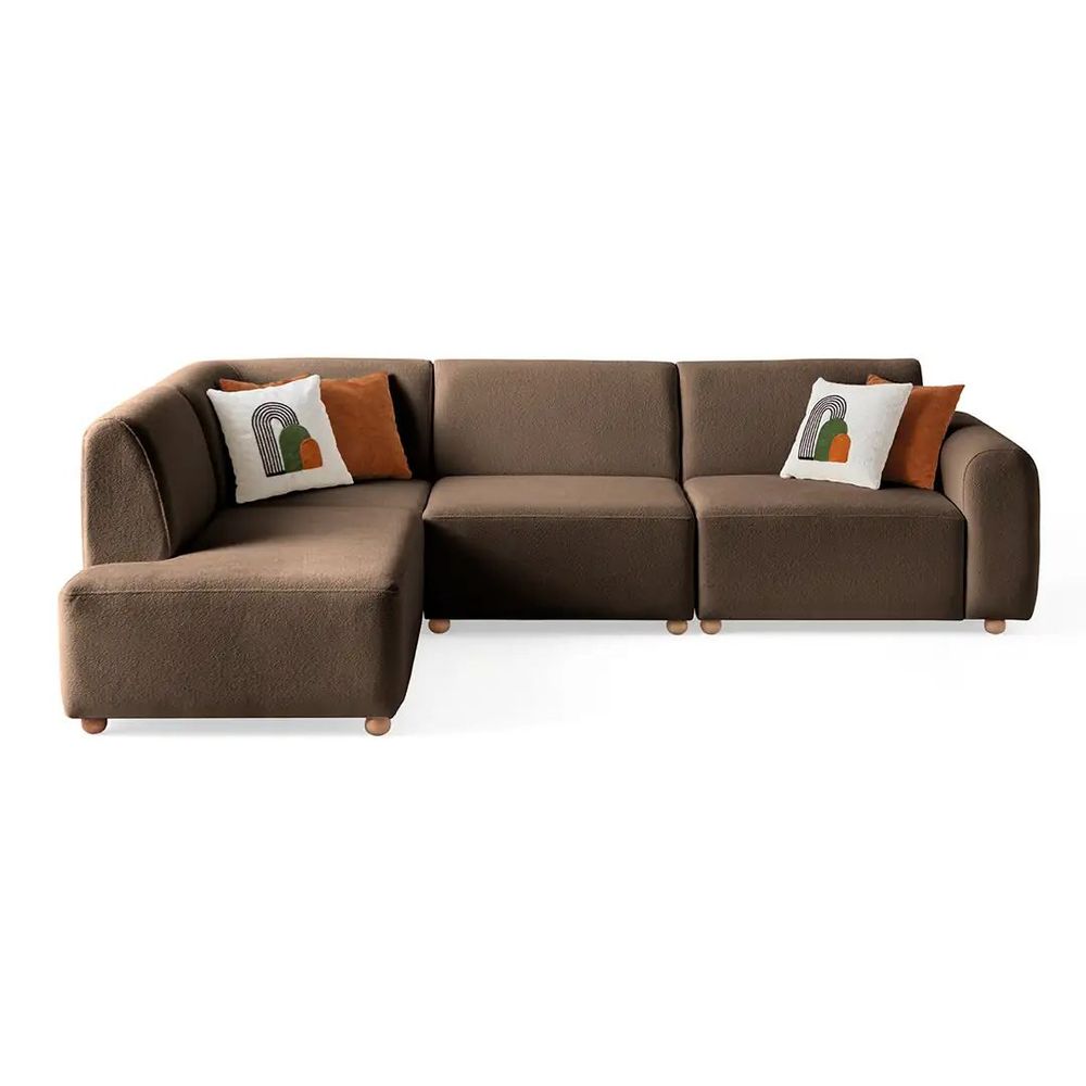 Ugaona Sofa S-Loft Left - smeđa boja slika 12