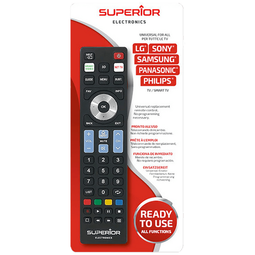 Superior Daljinski upravljač za LG/Sam./Sony/Phi./Pan.smart TV  - RC Ready5 slika 2