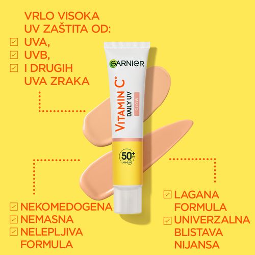 Garnier Skin Naturals Vitamin C dnevni fluid za blistavu kožu SPF50+  40ml slika 7